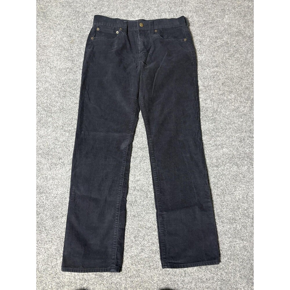 J.CREW Chino Pants Mens 30x30 Blue Flex Straight Regular Fit Corduroy Casual